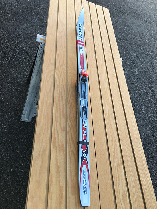 Crosscountry skis with NNN Auto bindings from South Salem Cycleworks